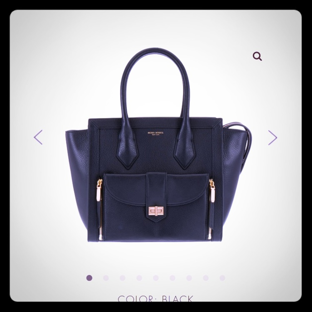 Henri Bendel Rivington Bag-Black w/ Gold Hardware